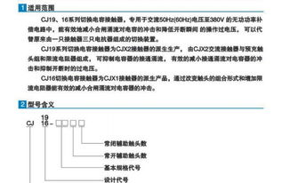 CJ19/CJ16系列切換電容交流接觸器 高性能電容切換解決方案，價格優惠助力行業升級